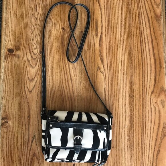 Vintage Y2K Zebra print cross body purse - Picture 1 of 9